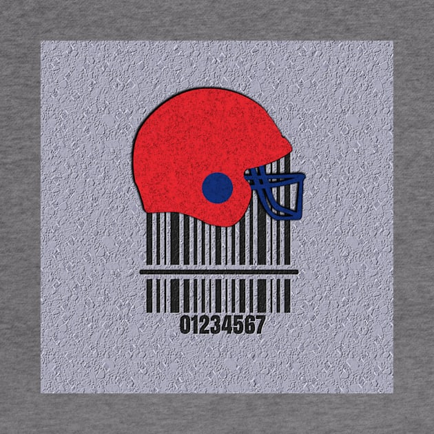 Football player with barcode by KK-Royal